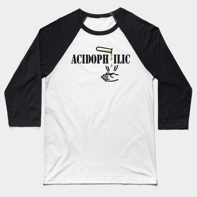 Acidophilic, sulfuric acid Baseball T-Shirt by RosArt100